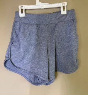 Nike Dri-FIT Blue White Striped Athletic Shorts Womens Small Pockets Dolphin Hem thumbnail 1