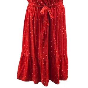 Old Navy Polka Dot Wrap Dress‎ Red Large thumbnail 5