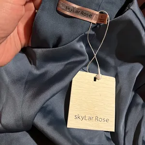 Skylar Rose Blue Satin Dress thumbnail 4