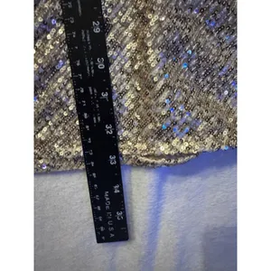 Banana Republic Women’s Gold Sequins Skirt in Sz XL thumbnail 5