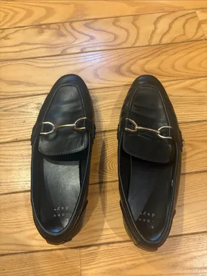 A New Day Black Square-Toe Loafer Flats with Horsebit Detail Size 6.5 thumbnail 3