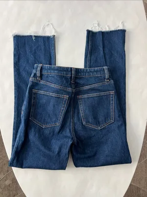 REFORMATION Jax Stretch High Rise Straight Jeans Seneca Dark Wash 26 $178 thumbnail 5