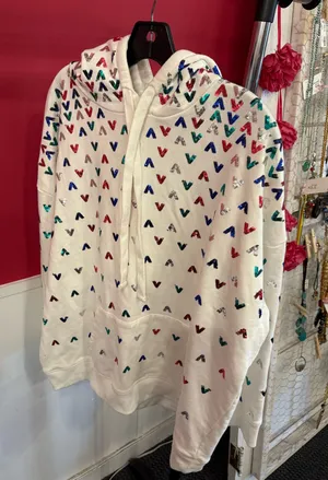 white sweatshirt Size L thumbnail 1