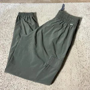 Vuori Miles Ankle Cargo Pants Womens XS Olive Green‎ Smocked Joggers VW4056 thumbnail 6