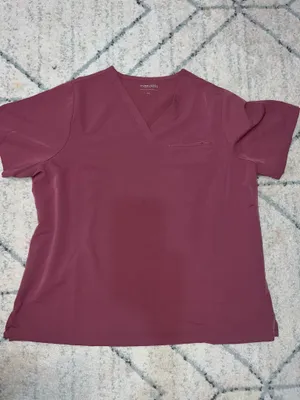 Mandala Scrubs 2XL Petite Women’s Mauve scrub set joggers thumbnail 4
