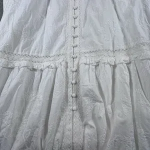 Torrid Festi Maxi Cotton Voile Crochet Detail Dress 1 White 14 16 Tiered Eyelet thumbnail 10