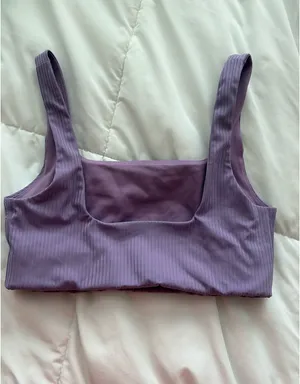 Girlfriend Collective Purple Sports Bra thumbnail 2