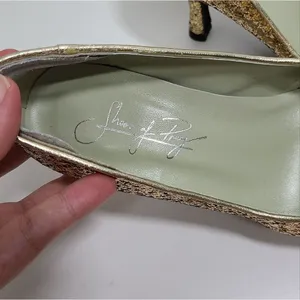 Shoes of Prey Bridal Gold‎ Glitter Pumps Size 35 thumbnail 10