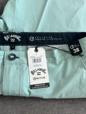 Billabong Crossfire Submersible 19" Hybrid Shorts – Men’s 38 – Mint/Aqua – Mid Length – NWT thumbnail 3