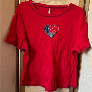 White Stag Red Crew Neck Top XL thumbnail 1