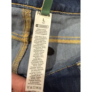 Halara Flex High Waisted Straight Leg Jeans Blue Pull On Stretch Large Tall thumbnail 6