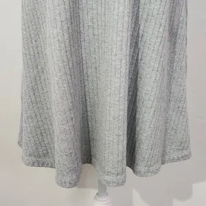 Uniqlo Gray Mock Turtleneck Ribbed Knit Dress Size Medium Gray Mini Dress thumbnail 4