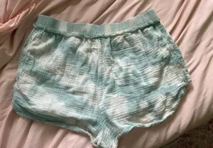 True Craft blue and white lounge shorts thumbnail 1