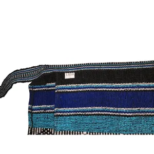 Vintage Lillo Woven Crossbody/Shoulder‎ Tote w/Tassels Blue thumbnail 2