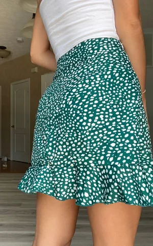 Green Wrap Skirt thumbnail 2