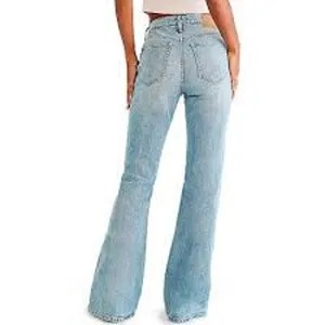 AEROPOSTALE High Rise Flare Jeans Ripped Denim Size 2 S Short thumbnail 4