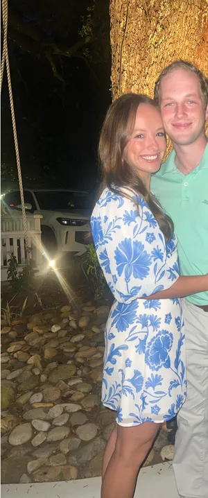 Boutique Blue and White Floral Dress thumbnail 3