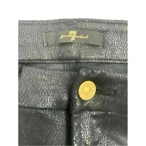7 For All Mankind Women's Skinny‎ Jeans Size 24 Black Coated thumbnail 13