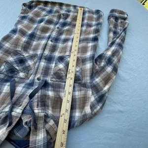 Carhartt size S. (4/6) flannel button up hoodie. thumbnail 8