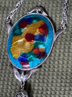 Celebrity Multicolor Glass Pendant Tassel Necklace - Women Jewelry thumbnail 4