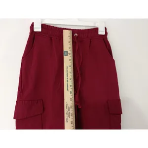 Faden Women’s Cargo Jogger Pants Burgundy Size Medium thumbnail 8