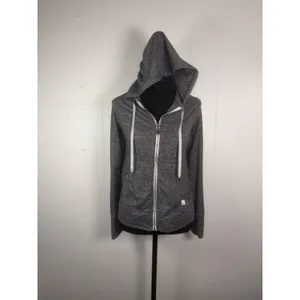 Vuori Womens Halo Performance Hoodie 2.0 Gray Size Small thumbnail 2