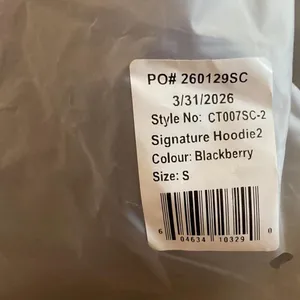 NWT COMFRT SIGNATURE HOODIE Blackberry Purple thumbnail 2