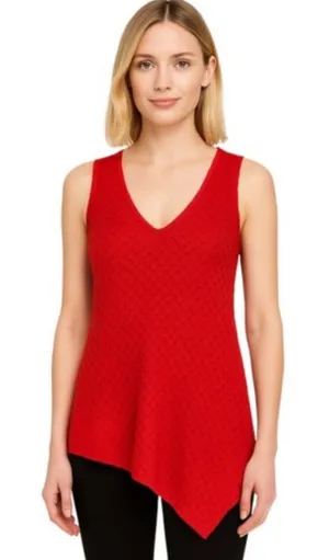 Cut Loose v neck honeycomb knit textured tank thumbnail 1