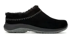 Merrell Encore Ice 4 Black Suede Faux Fur Lined Clogs Mules Women 8 thumbnail 1