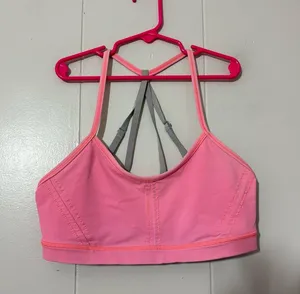 Lululemon Pink/Gray Sports Bra Size 6 thumbnail 1