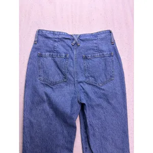 J.Crew Slim Wide Leg Jeans Women 28 Blue High Rise Carpenter Workwear thumbnail 9