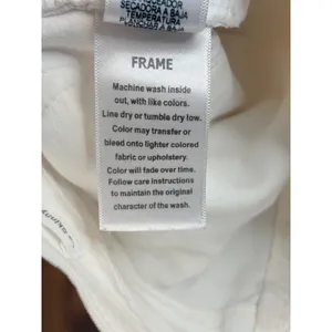 FRAME Le Skinny de Jeanne Crop Jeans Womens Size 26 Blanc White Mid Rise Stretch thumbnail 10