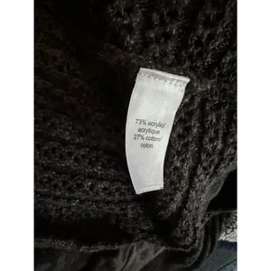 Maurices Women Dark Gray Pullover Sweater Open Knit Plus Size 1X Cotton/Acrylic thumbnail 5