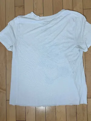 Disney Stitch T Tee Shirt Cropped Raw Hem Size Medium thumbnail 6