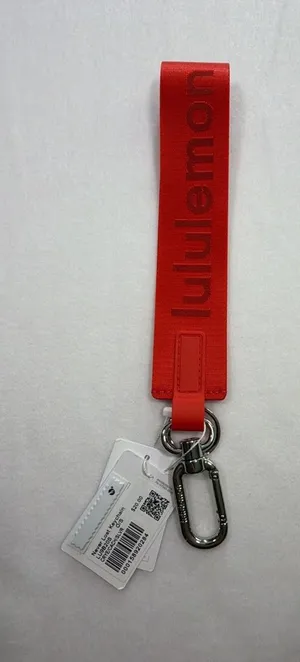 Lululemon Never Lost Keychain O/S Cherry Ember Silver Red thumbnail 1