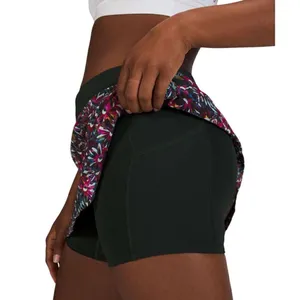 Lululemon Play Off the Pleats Mid-Rise Skirt *Floral Electric/ Rainforest Green thumbnail 8