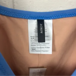 NWT J.Crew Ruched Femme Blue Padded One Piece Swimsuit Size 18 thumbnail 6