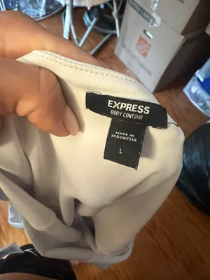 Express White Bodysuit Tank top thumbnail 3