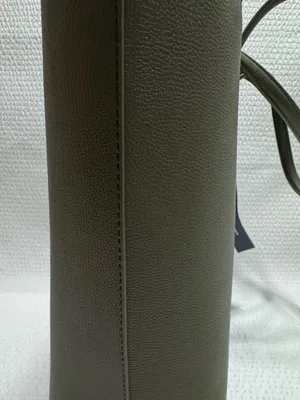 Tommy Hilfiger Olive Green Leather Tote Bag thumbnail 11