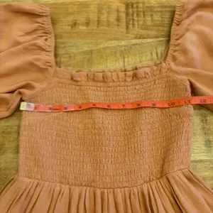 Abercrombie & Fitch Midi Dress Small Tall ST Cottagecore Smocked Tiered Pockets thumbnail 9