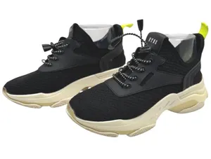 Steve Madden Shoes Women 7 Black NY90 Cinch‎ Tie Myles Sneaker Fashion Outdoor thumbnail 1