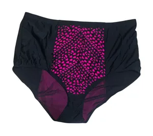Torrid Plus Size 3X High-Waist Shaping Swimsuit Bikini Bottom Black Pink thumbnail 1