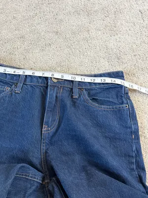 Kate Spade X Target Women’s High Rise Straight Leg Wide Cuff Jeans Dark Wash 6 thumbnail 11