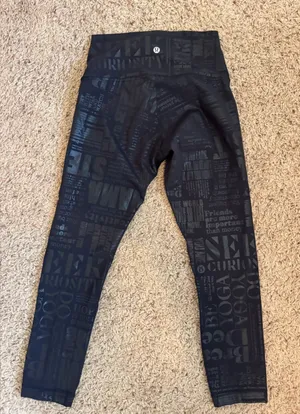 Lululemon Black Activewear Leggings size 4 thumbnail 1