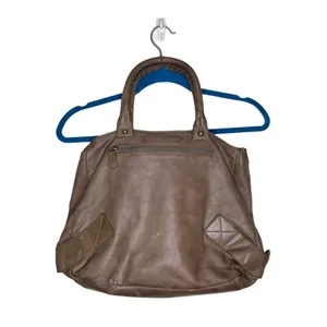 Sabina New York Brown Genuine Leather Double Handle Bag Purse thumbnail 6