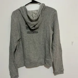Harley Davidson Studded Zip Up‎ Hoodie Jacket Womens Small Grey Smokin Chicago thumbnail 6