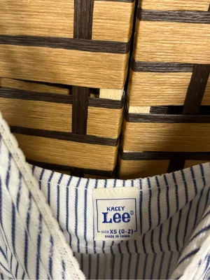 Lee white and blue stripe night gown size XS thumbnail 4