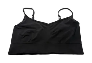 Old Navy Active Seamless Go-Dry Sports Bra Black Adjustable Strap Bralette Large thumbnail 1