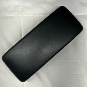Versace Black‎ Faux Leather Glasses CASE ONLY Felt Lined Gold Lettering On Top thumbnail 4
