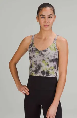 Lululemon Align Tank Top Radial Tie Dye Mauve Grey Multi size 6 W1DAJS thumbnail 1
